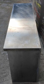Ποτηριέρα Ανοιχτή Ανοξείδωτη 130x40x65Cm Μεταχειρισμένη